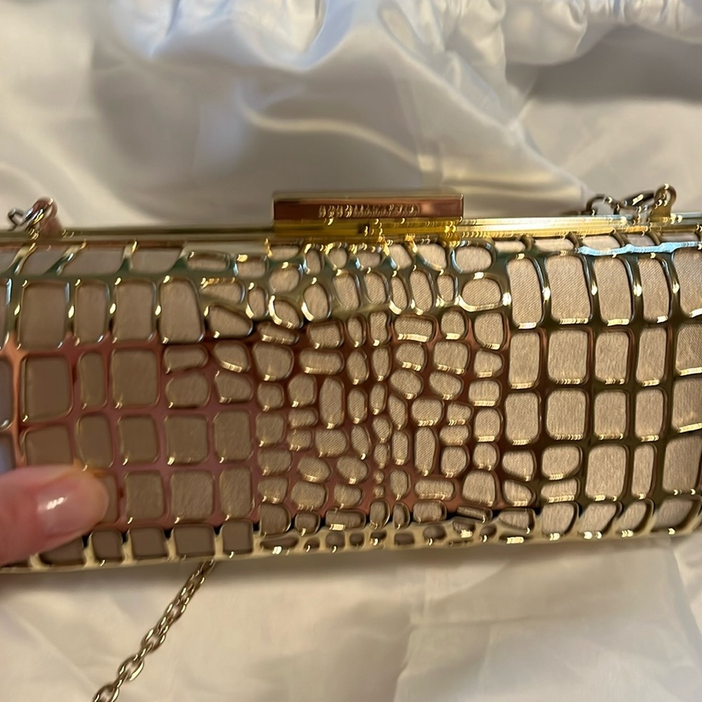 Gold BCBGMaxAzria clutch